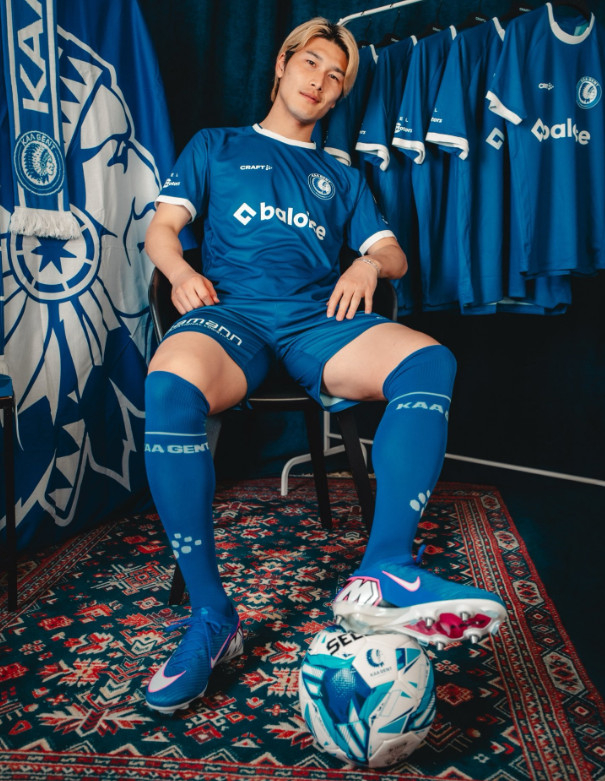 Daiki Hashioka in a Hent uniform. /Photo = Hent's official SNS farewell