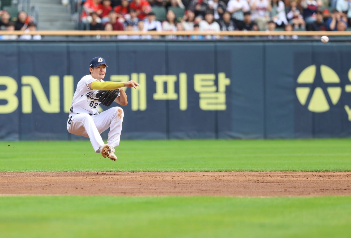Инфилдер Ан Чжэ Сок, Doosan Bears. /Фото = Предоставлено Doosan Bears.