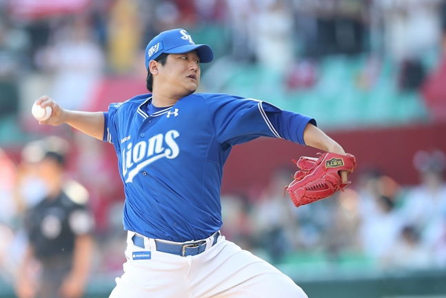 Choi Ji-kwang's appearance against Incheon SSG on September 14, 2024. /Photo = Samsung Lions