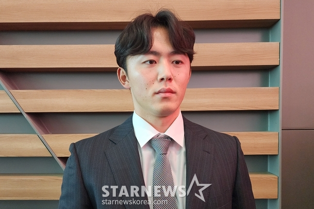 今年1月23日，miyaji yura在关岛春训出国之前接受了记者的采访。 =照片=韩联社记者朴秀珍。