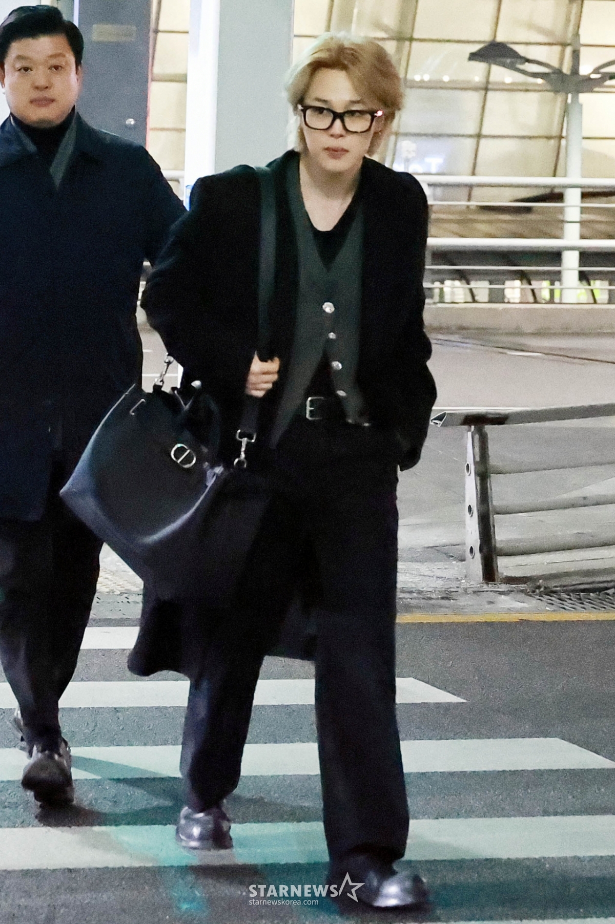 Jimin (BTS) đang xuất cảnh từ sân bay quốc tế Incheon vào chiều 2/5 theo lịch trình tại nước ngoài. 2026.02.02 /Ảnh = Lim Sung Kyun tjdrbs23@