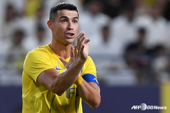Al Nasr striker Cristiano Ronaldo. /AFPBBNews=News1