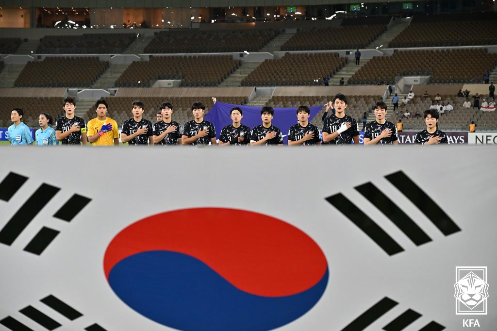 Игроки сборной Кореи по футболу U-17, которые участвовали в прошлогоднем Кубке Азии АФК U-17. /Фото = Предоставлено Корейской футбольной ассоциацией.