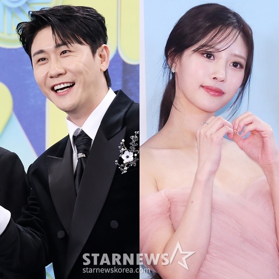 =英卓（左）和李美珠。 