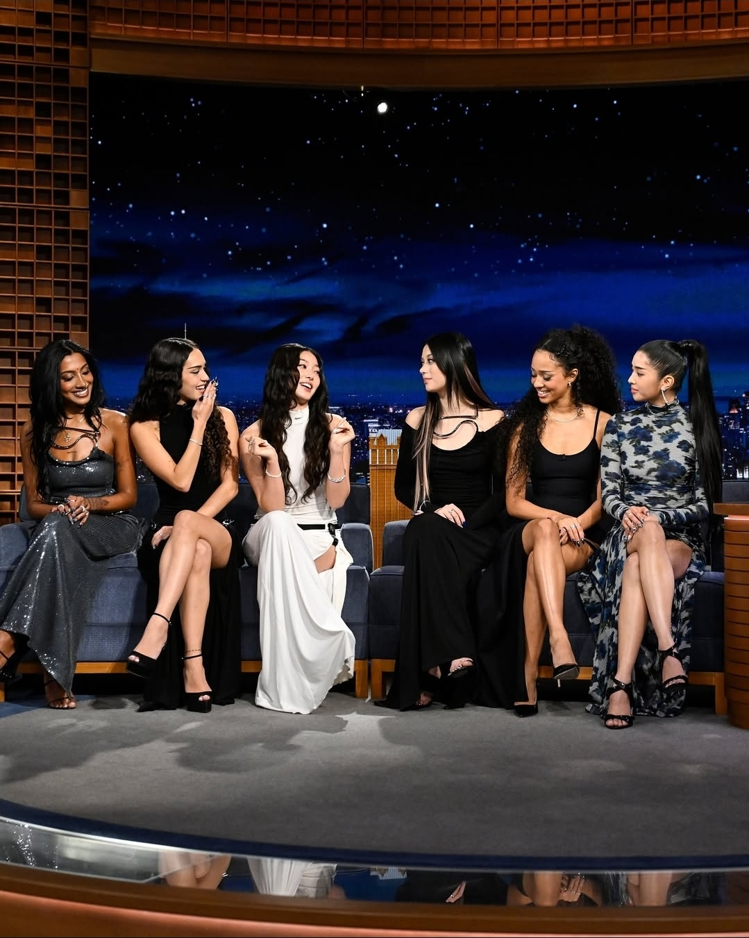 KATSEYE who appeared on NBC's "The Tonight Show Starring Jimmy Fallon" / Photo Source = 'Jimmy Fallon Show' Official SNS 