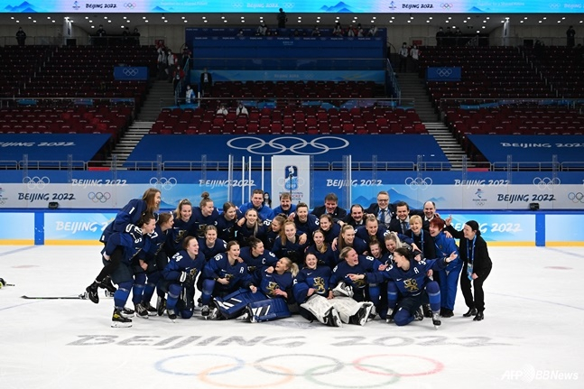 2022年北京冬奥会芬兰女子冰球国家队。 =法新社BBNews=新闻1。