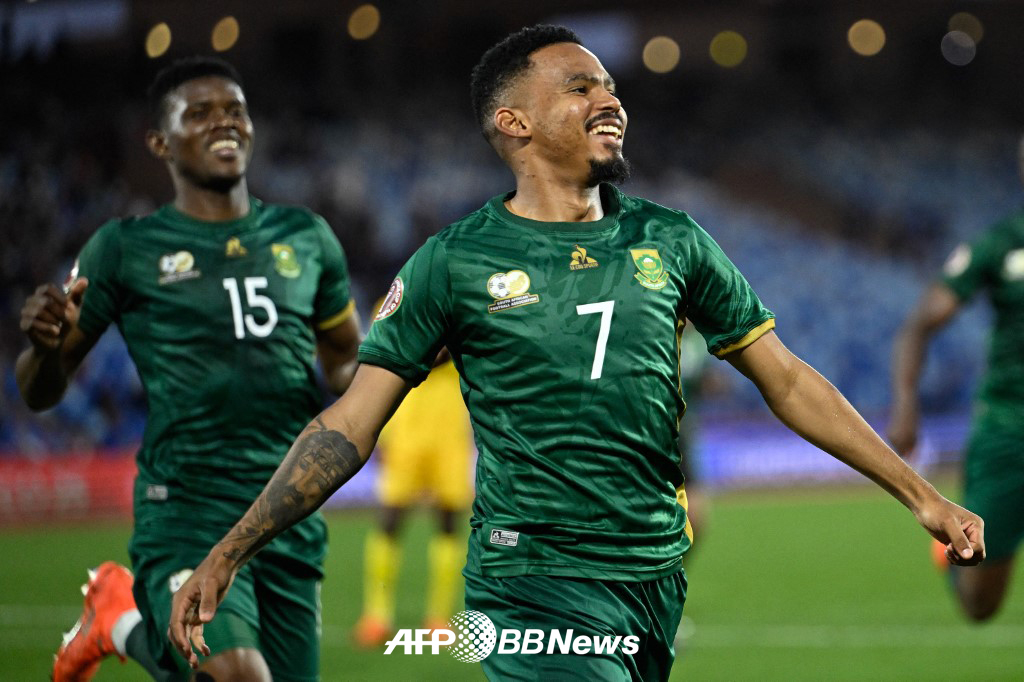 Oswin Afolis, South African national football team. /AFPBBNews=News1