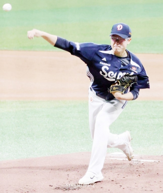 =斗山熊队投手金裕圣。