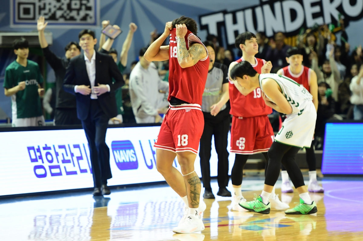 Immediately after Wonju DB's victory over Seoul Samsung. /Photo = Courtesy of KBL
