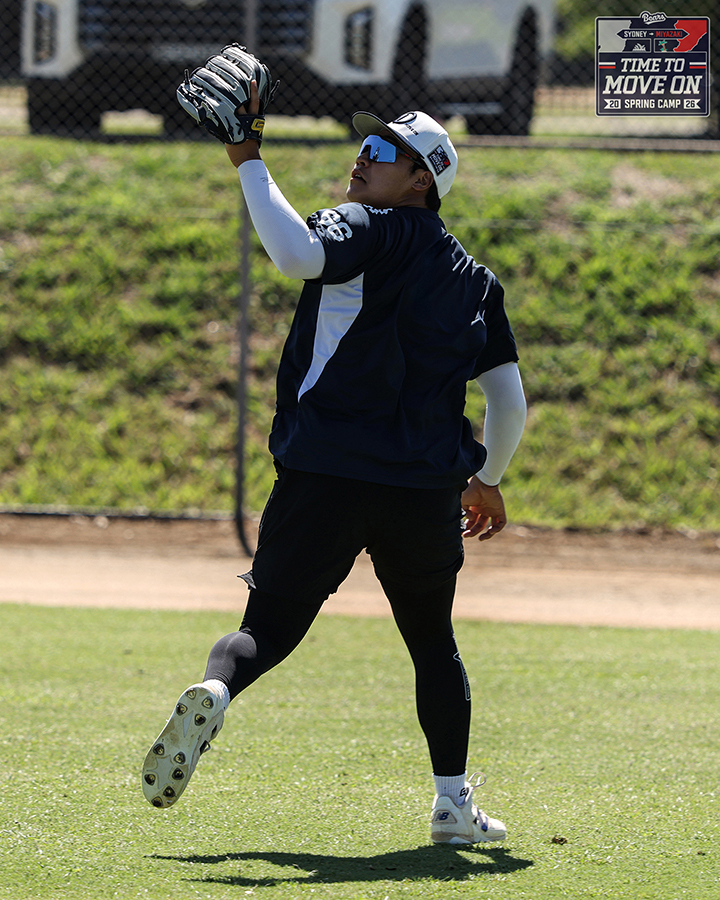 他就是斗山熊队的新人外野手金珠五。 =斗山熊队。