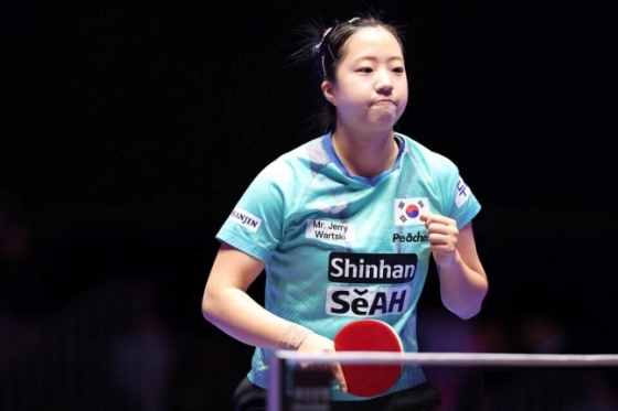 シン·ユビン。 /写真=大韓卓球協会提供