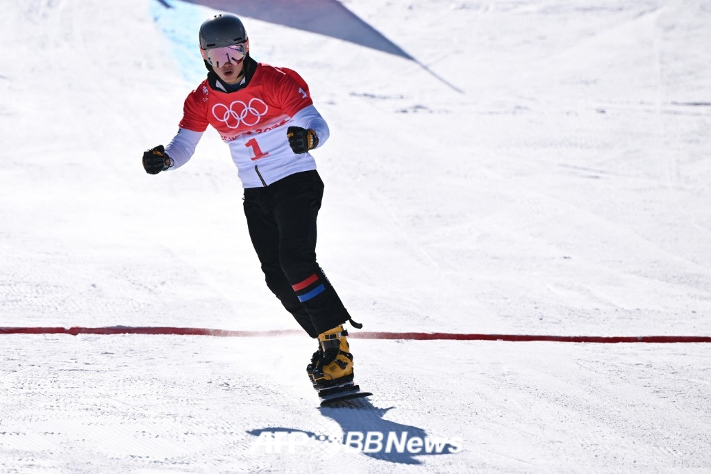 Lee Sang-ho, the national snowboarding team's 'cabbage boy'. /AFPBBNews=News1