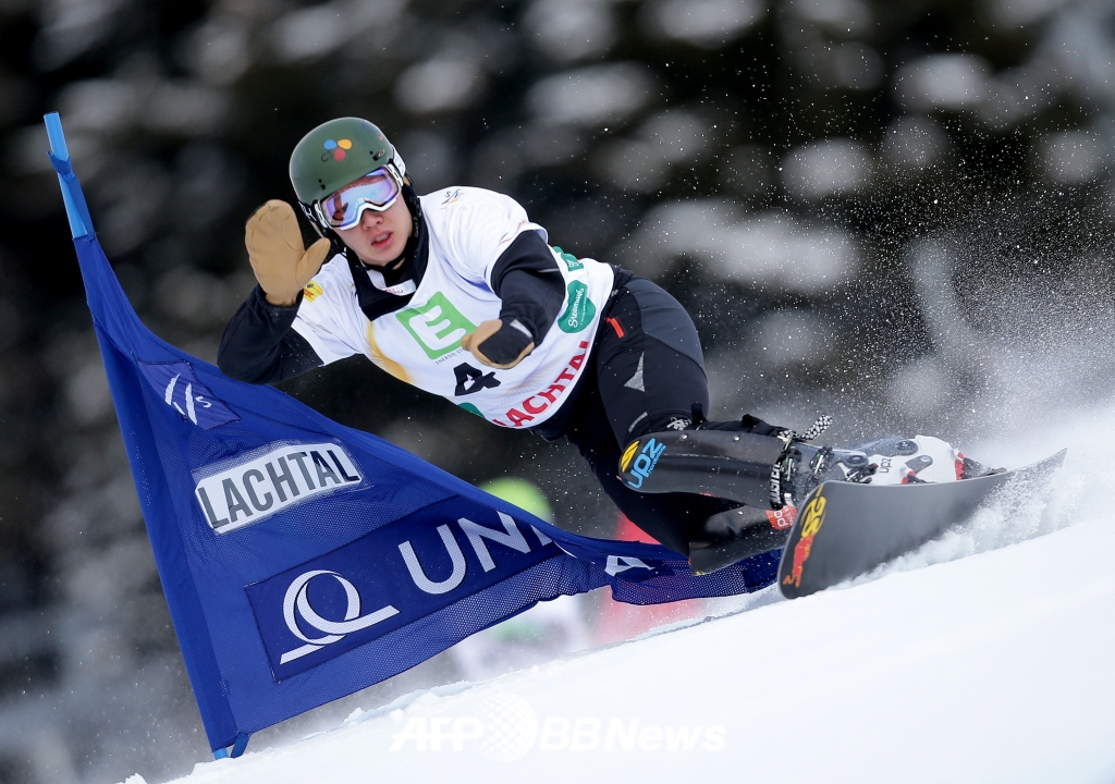 Lee Sang-ho, the national snowboarding team's 'cabbage boy'. /AFPBBNews=News1