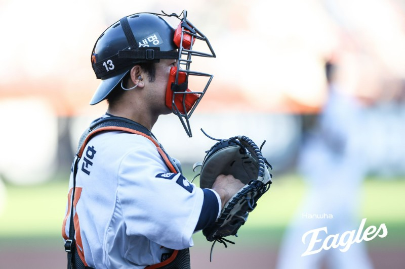 Hanwha Eagles catcher Choi Jae-hoon. /Photo = Courtesy of Hanwha Eagles