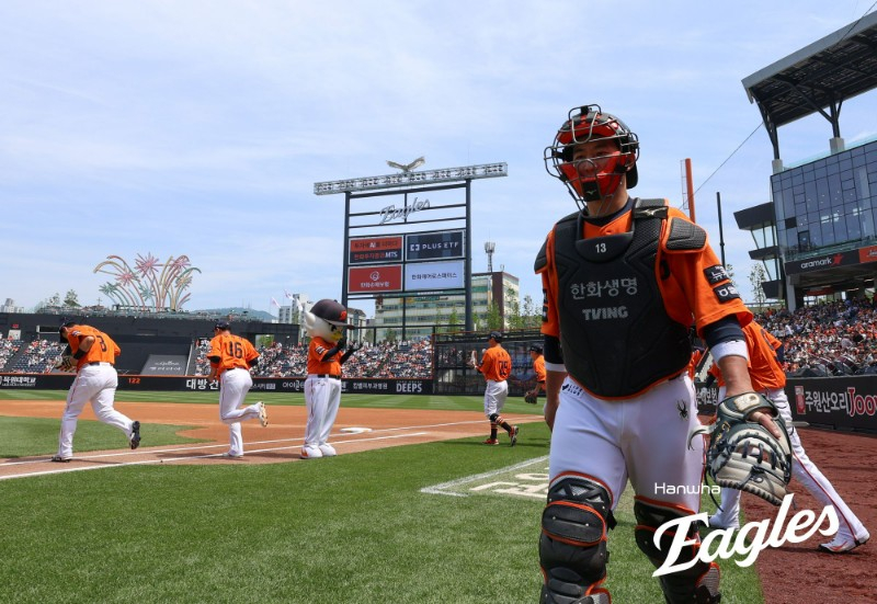 Hanwha Eagles catcher Choi Jae-hoon. /Photo = Courtesy of Hanwha Eagles