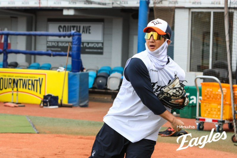 Hanwha Eagles catcher Choi Jae-hoon. /Photo = Courtesy of Hanwha Eagles