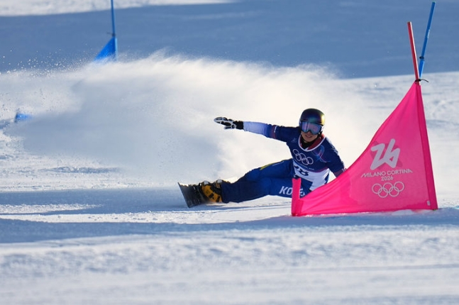 Lee Sang-ho is running a race. /AP = Newsis