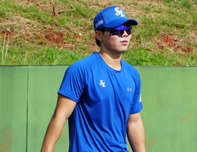 a functional lake in training. /Photo = Samsung Lions