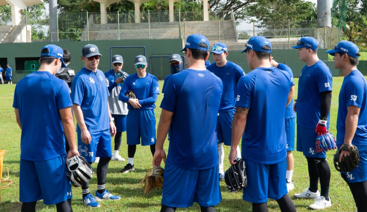 Samsung Lions players' training in Guam. /Photo = Courtesy of Samsung Lions