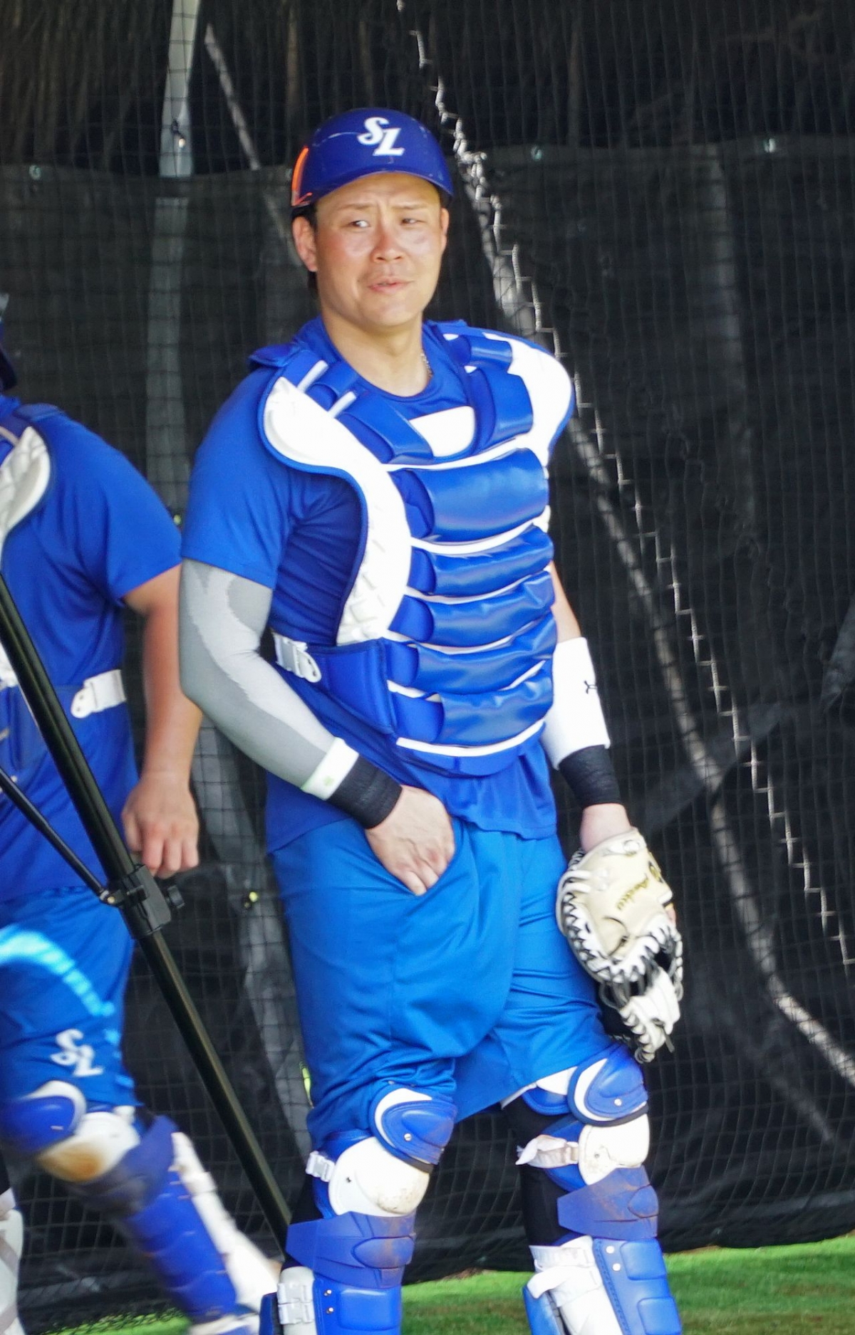 Samsung Lions catcher Park Se-hyuk. /Photo = Courtesy of Samsung Lions