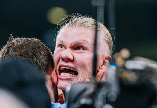 Tiền đạo Man City Elling Holland. /Ảnh = Cap màn hình trang chủ chính thức của Man City