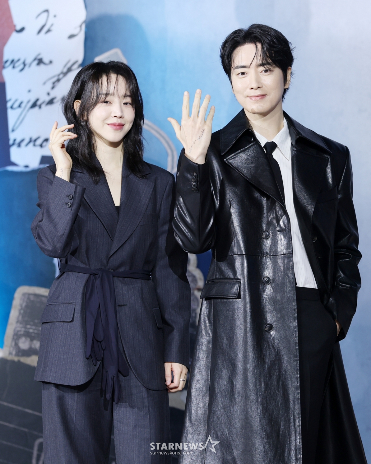 Actors Shin Hye-sun and Lee Jun-hyuk pose at the Netflix series "Lady Dua" production presentation held at Ambassador Seoul Pullman in Jung-gu, Seoul on the 10th. /2026.02.10 / Photo = Kim Hwi-seon hwijpg@
