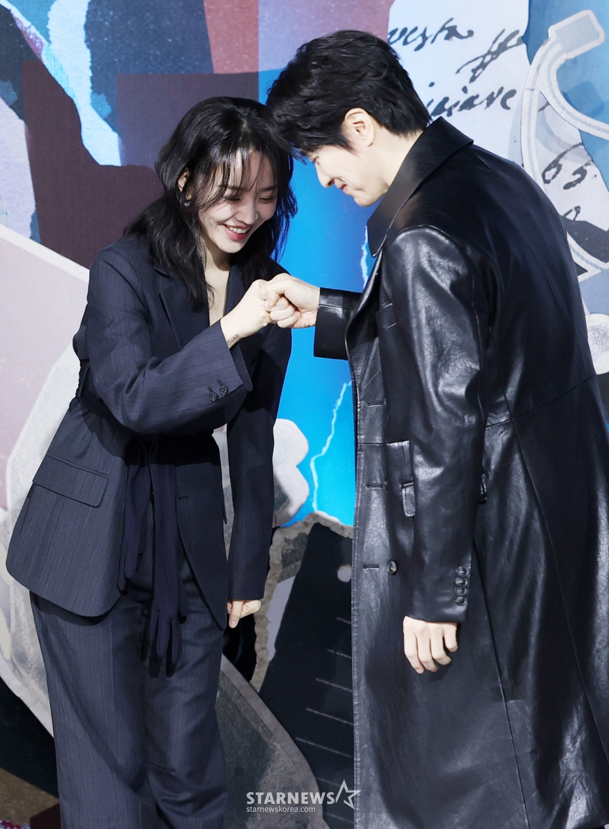 Actors Shin Hye-sun and Lee Jun-hyuk pose at the Netflix series "Lady Dua" production presentation held at Ambassador Seoul Pullman in Jung-gu, Seoul on the 10th. /2026.02.10 / Photo = Kim Hwi-seon hwijpg@