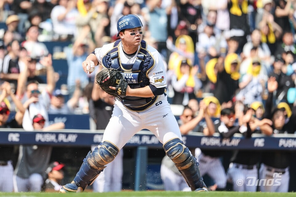 NC Dinos catcher Kim Hyung-joon. /Photo = Courtesy of NC Dinos