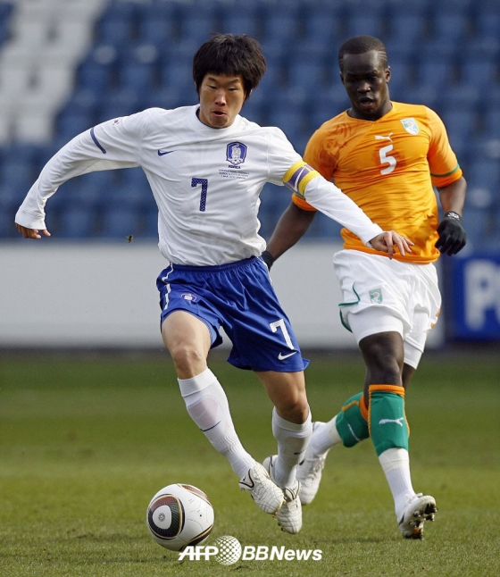 A warm-up match against Ivory Coast in 2010. /AFPBBNews=News1