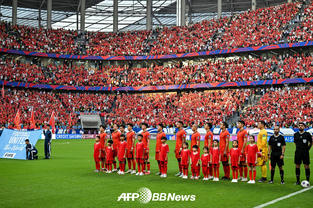 中国サッカー代表チーム。 /AFPBBNews=ニュース1