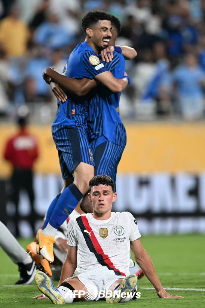 Al-Hilal of Saudi Arabia, which advanced to the quarterfinals after beating Manchester City in the round of 16 at the 2025 FIFA Club World Cup last year. /AFPBBNews=News1