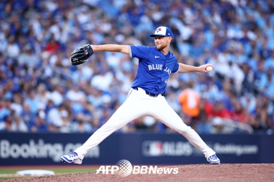 Eric Lauer, pitcher for the Toronto Blue Jays. /AFPBBNews=News1
