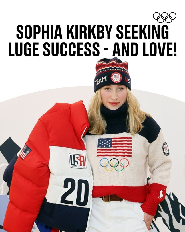 話題を集めているソフィア·カービー。 /写真=オリンピック公式SNS