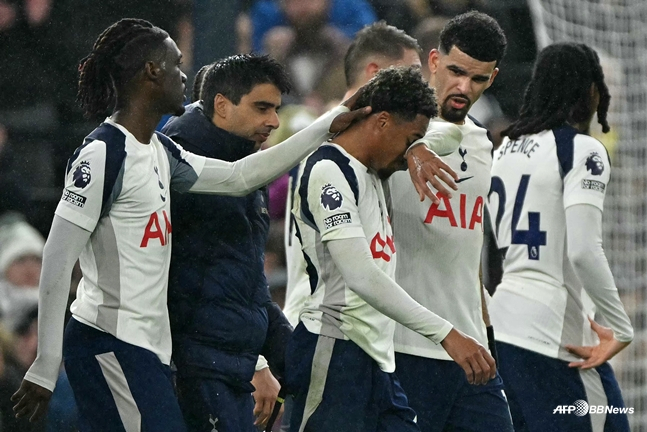Các cầu thủ Tottenham Hotspur. /AFPBBNews = Tin tức 1