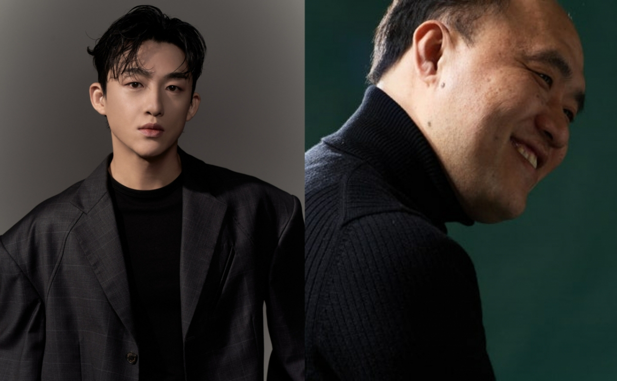 歌手申承泰（左）和音乐导演赵成宇 