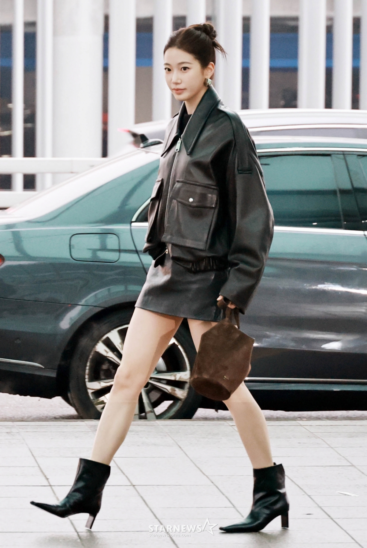 Group LESERAFIM Kazha leaves Incheon International Airport on the morning of the 13th for a New York Fashion Week schedule. 2026.02.13 / Photo = B. coli tjdrbs23@