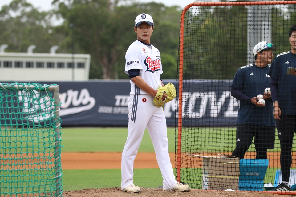 Doosan Bears pitcher Choi Joo-hyung. /Photo = Courtesy of Doosan Bears