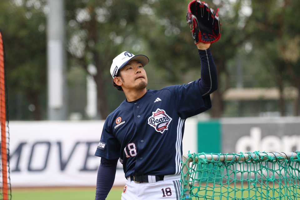 Ichiro Tamura of the Doosan Bears. /Photo = Courtesy of Doosan Bears