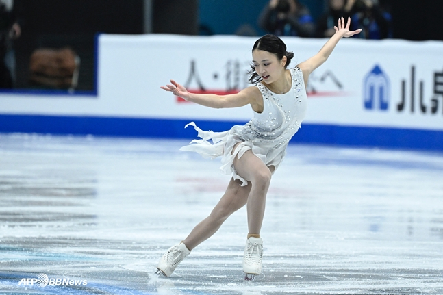 Joo E's appearance at the Four Continents Championships in Beijing in January. /AFPBBNews=News1