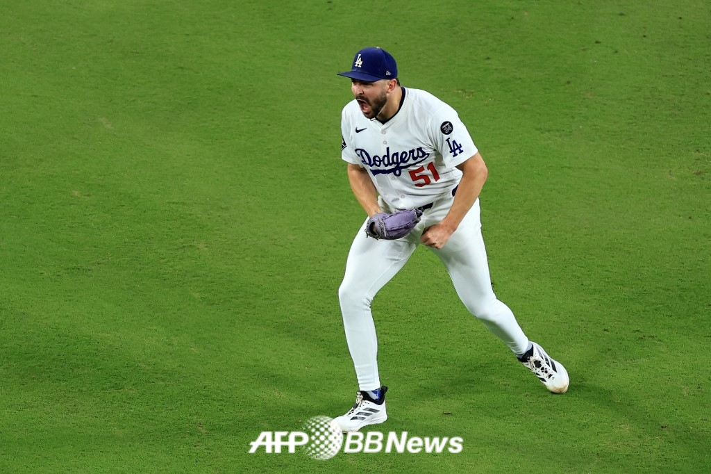 LAドジャースのアレックス·ベシア投手。 /AFPBBNews=ニュース1