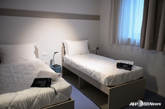 选手们生活的选手村内部。 =法新社BBNews=新闻1。