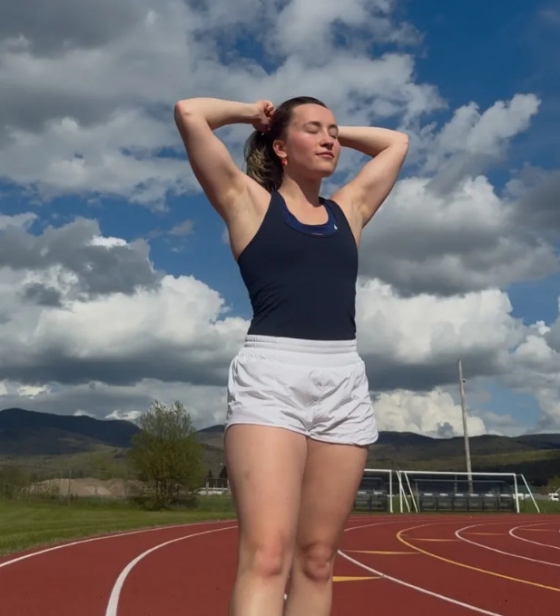 Sophia Kirby, tuyển thủ nữ quốc gia Luge của Mỹ. /Ảnh = The Sun Galmuri