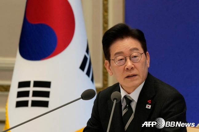 イ·ジェミョン大韓民国大統領。 /AFPBBNews=ニュース1