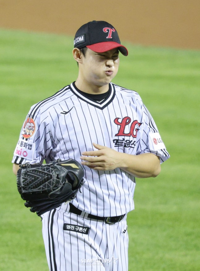 LG Kim Young-woo. /Photo = Kim Jin-kyung on standby