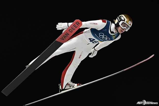 Daniel Choffenick, người chiến thắng World Cup nhảy trượt tuyết năm ngoái. /AFPBBNews = Tin tức 1