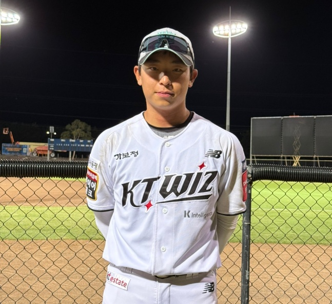 他就是KT新人李康民。 =照片=KT wiz提供。