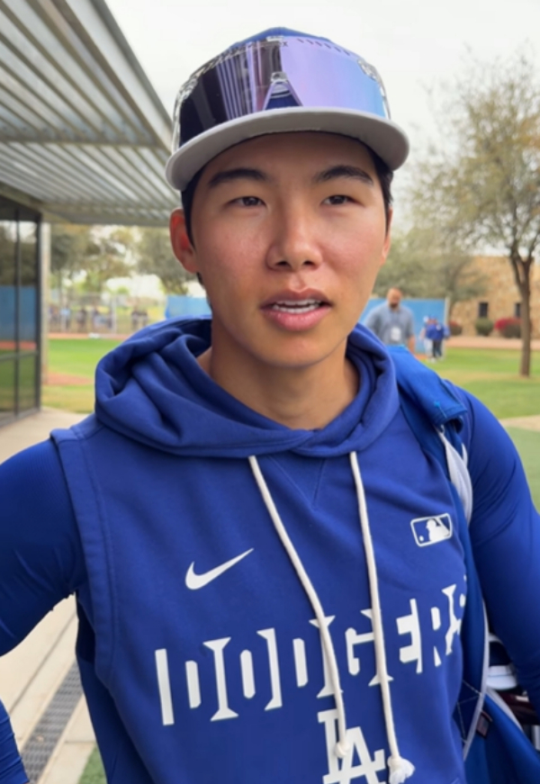 Kim Hye-sung of the Los Angeles Dodgers. /Picture = LA Dodgers' official SNS farewell