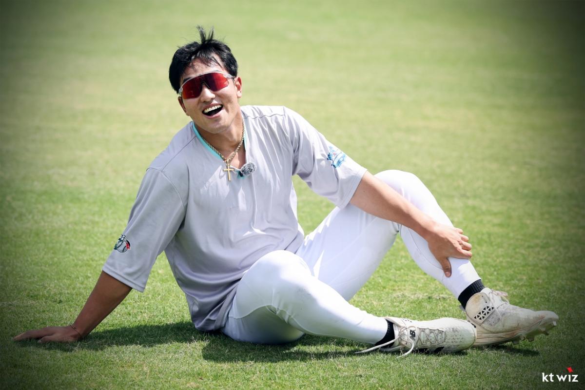 Ahn Hyun-min, a South Korean national outfielder with KT Wiz. /Photo = Courtesy of KT Wiz