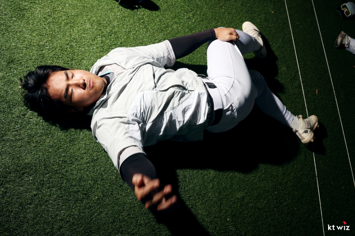 Ahn Hyun-min, a South Korean national outfielder with KT Wiz. /Photo = Courtesy of KT Wiz