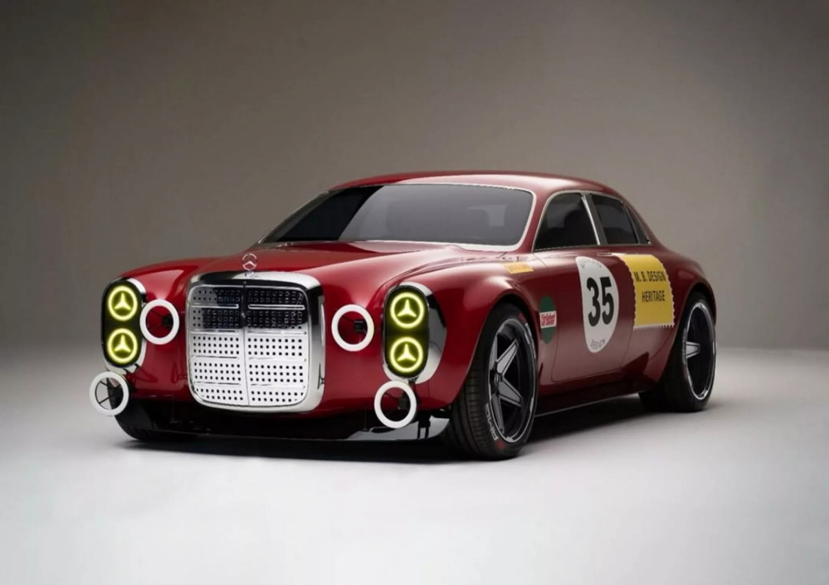 =梅赛德斯-奔驰概念车300 SEL 6.8 AMG重新诠释/照片=戈登-瓦格纳SNS